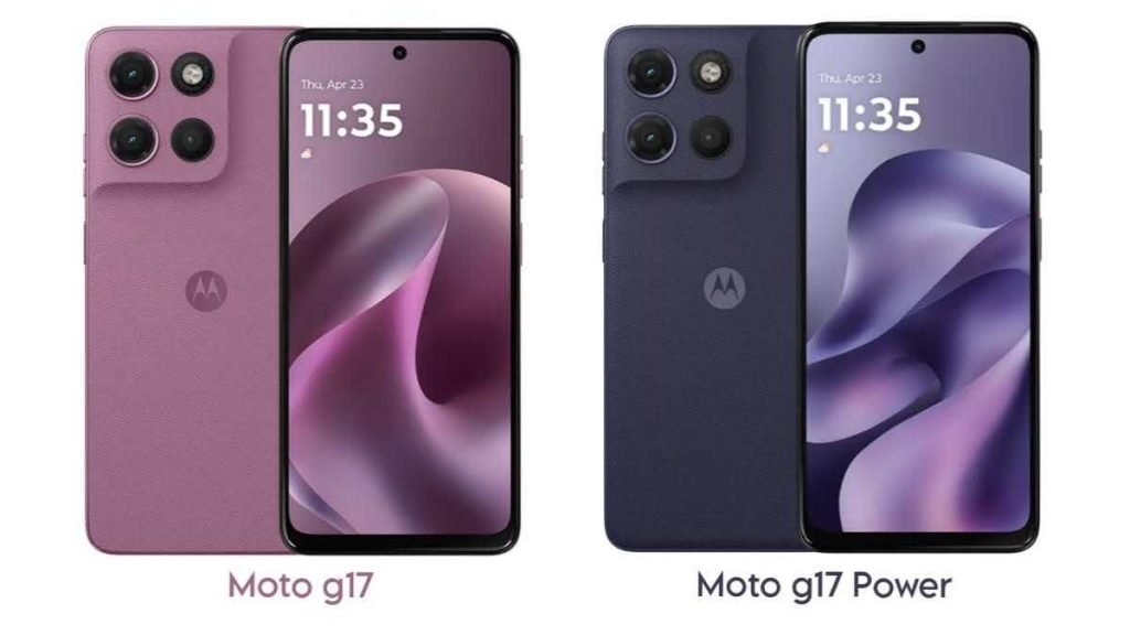 Motorola Moto G17 & Moto G17 Power Design and Colors