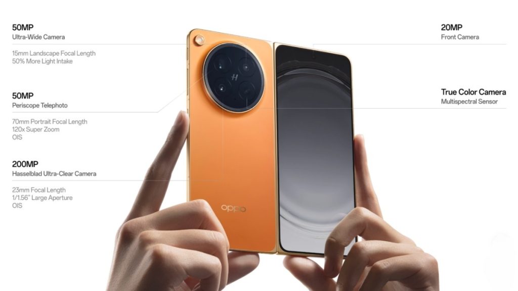 OPPO Find N6 Launched: 200MP Hasselblad Camera, Zero-Feel Crease, Snapdragon 8 Elite Gen 5 & 6000mAh Battery 4 OPPO Find N6 Camera