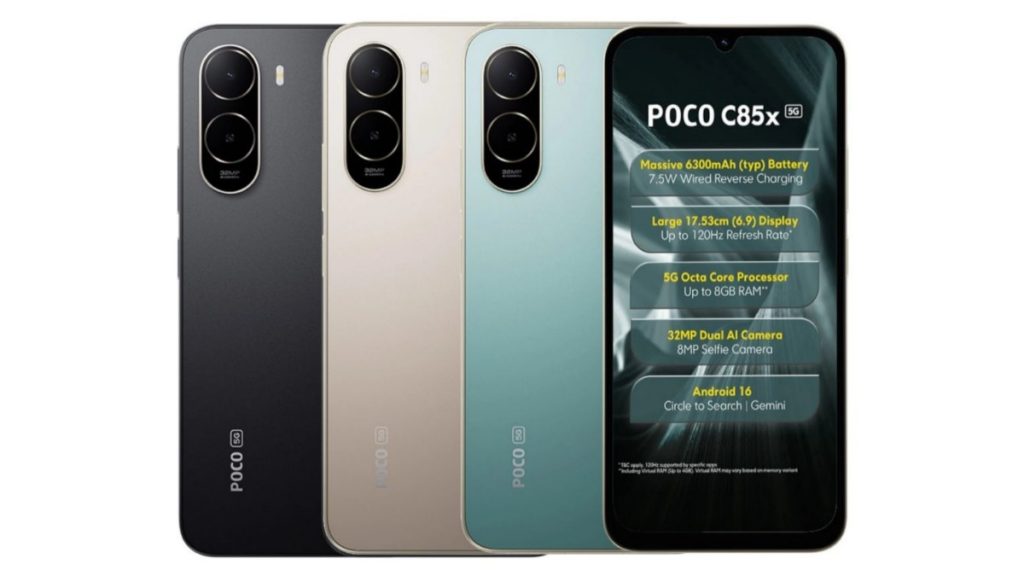 POCO C85x 5G Design and Colours
