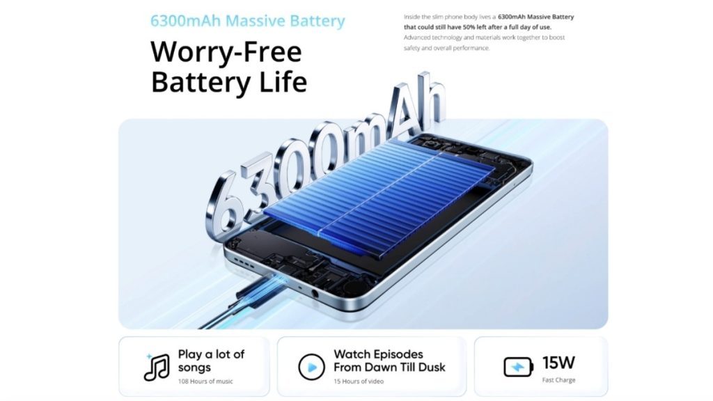 Realme Note 80 Battery