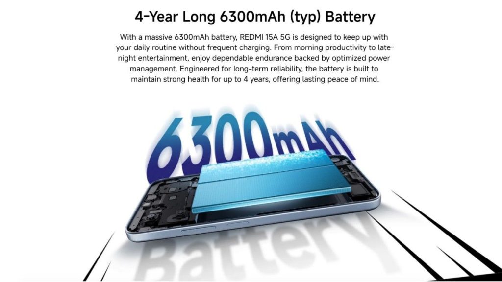 Redmi 15A 5G Battery