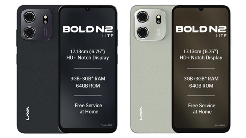 Lava Bold N2 Lite Design and Colours