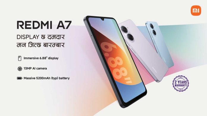 Redmi A7 4G Launched in Nepal with 6.88″ 120Hz Display & 5200mAh Battery | Price, Specs & Availability