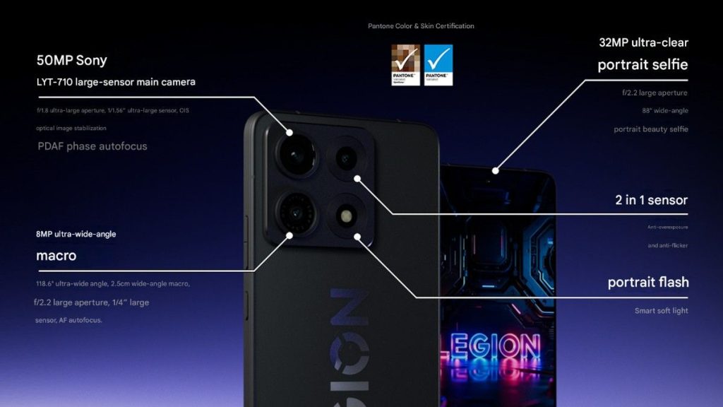 Lenovo Legion Y70 (2026) Launched With Snapdragon 8 Gen 5, 6.82-inch 144Hz Display, 50MP Camera & 8000mAh Battery 3 Lenovo Legion Y70 (2026) Camera