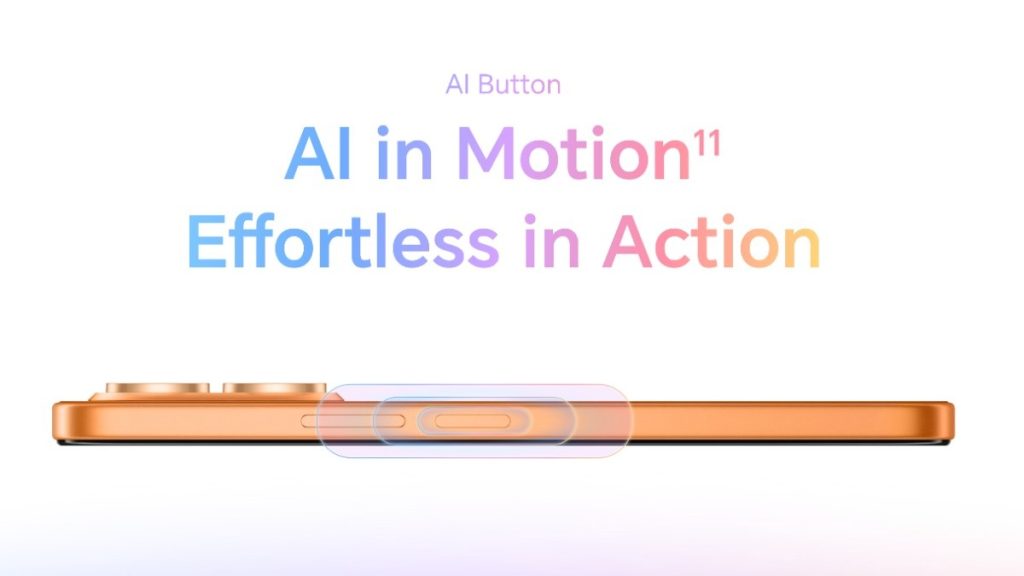 Honor X7e AI button