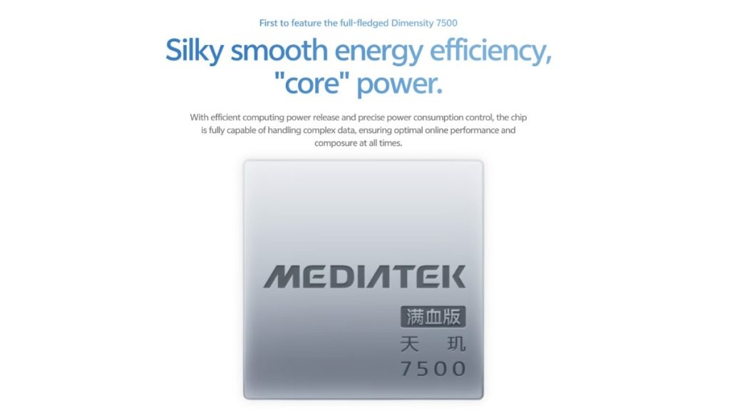 Vivo S60 Vitality Launched with MediaTek Dimensity 7500, 7,200mAh Battery, 144Hz AMOLED Display & 50MP Camera 2 Vivo S60 Vitality Chipset